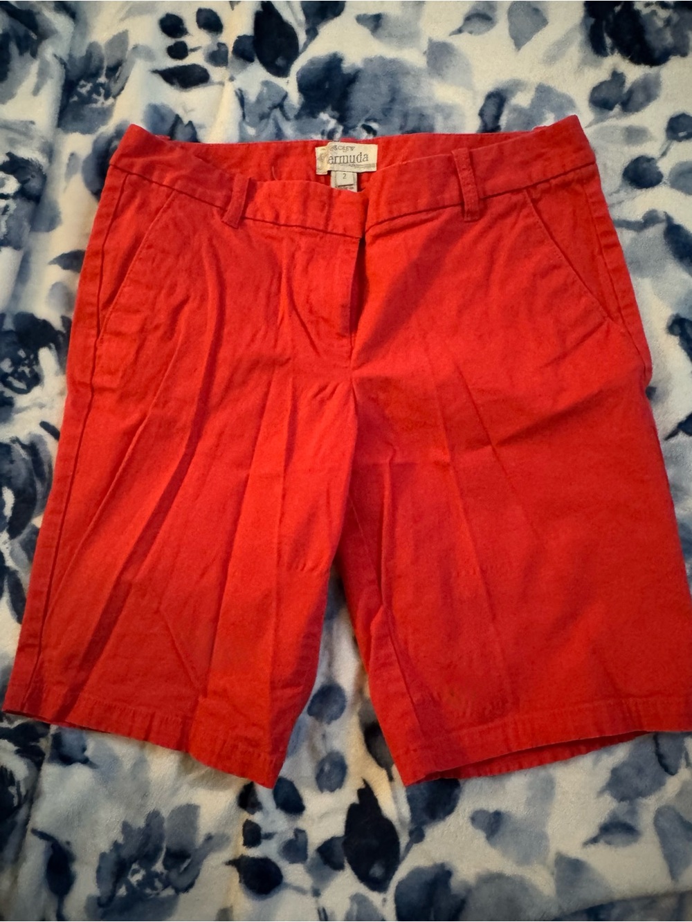 J. Crew Red Bermuda Shorts - Tailored Casual